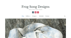 Desktop Screenshot of frogsongdesigns.com